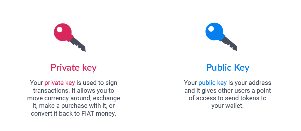 cryptocurrency public and private keys